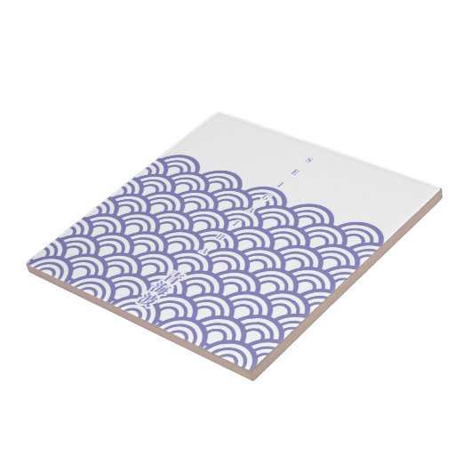Japanese classic pattern "SEIGAIHA"和柄古典文様 青海波 Fliese (Seite)