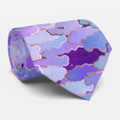 Japanese Clouds, Twilight, Violet and Deep Purple Krawatte (Gerollt)