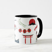 Japanese Coffee Mug, Kanji Mug, Japan Mug Tasse (VorderseiteRechts)