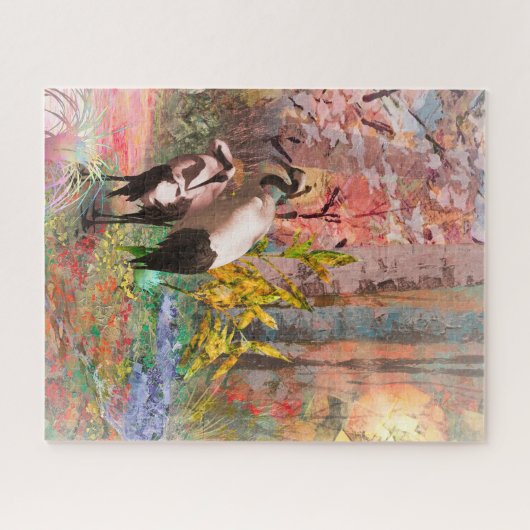 JAPANESE CRANES "Rising Sun" Puzzle (Horizontal)