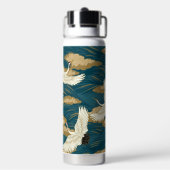 Japanese Cranes Trinkflasche (Hinten)