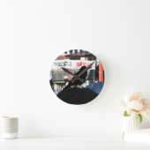 Japanese Crow Runde Wanduhr (Zuhause)