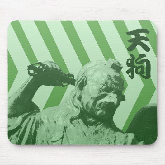 Japanese Crow Tengu Yokai Mousepad (Vorne)