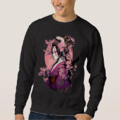Japanese Culture Samurai Geisha Sakura Cherry Blos Sweatshirt (Vorderseite)