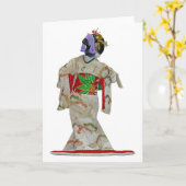 Japanese dancer 1 karte (Gelbe Blume)