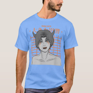 Japanese Devil Boy Anime Character Japan Aestheti T-Shirt