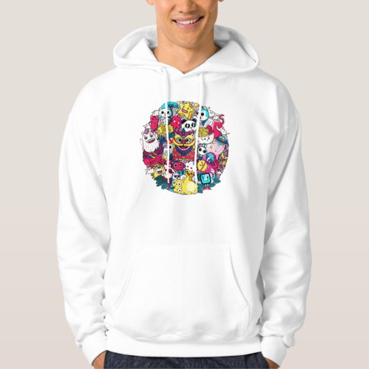 Japanese Doodle Hoodie (Vorderseite)