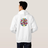 Japanese Doodle Hoodie (Schwarz voll)