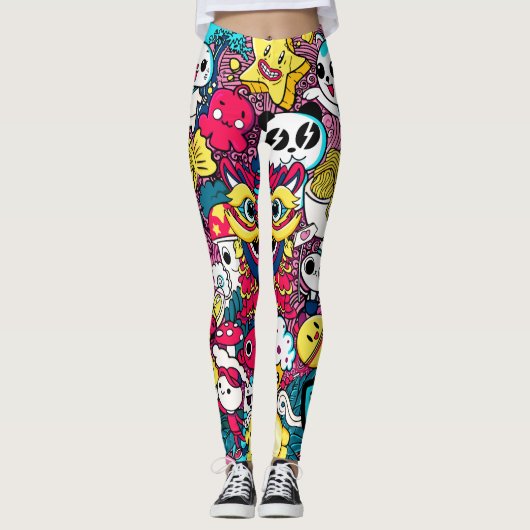Japanese Doodle Leggings (Vorderseite)