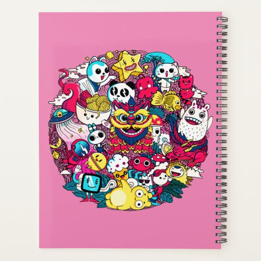 Japanese Doodle Planer (Rückseite)