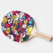 Japanese Doodle Tischtennis Schläger (Seitenansicht)