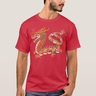 Japanese Dragon Sushi Funny Japanese Food Art Men T-Shirt