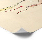 Japanese Dragon Ukiyo-e Art Print Edo-Period Cloud Poster (Ecke)