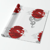 Japanese Dragon Wallpaper Geschenkpapier (Ungerollt)