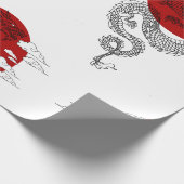 Japanese Dragon Wallpaper Geschenkpapier (Ecke)