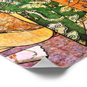 Japanese Engraving of Three Geisha Poster (Ecke)