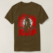 Japanese Female Samurai Shadow Girl, Samurai (2) T-Shirt (Design vorne)