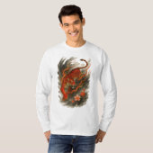 【Japanese Fire Tiger Long Sleeve T-Shirt】 T-Shirt (Vorne ganz)