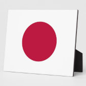 Japanese Flag Plaque Fotoplatte (Seite)