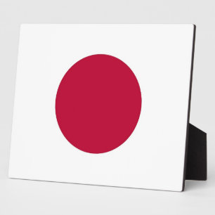 Japanese Flag Plaque Fotoplatte