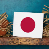 Japanese Flag Plaque Fotoplatte (Seite)