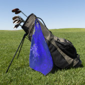 Japanese floral blue patterns golfhandtuch (Gras)