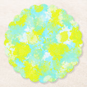 Japanese floral blue patterns untersetzer (Vorderseite)