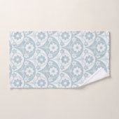 Japanese Floral Pattern in Soft Blue and White Badhandtuch Set (Handtuch)