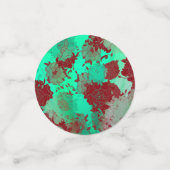 Japanese floral red patterns. konfetti (Klein Vorderseite)