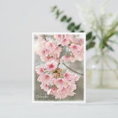 Japanese Flowering Cherry Postkarte (Stehend Vorderseite)