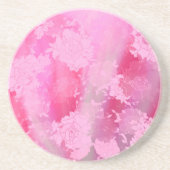 Japanese flowers pink patterns getränkeuntersetzer (Vorne)