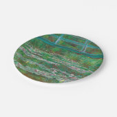 Japanese Footbridge Claude Monet Impressionist Pappteller (Schrägansicht)