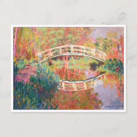 Japanese Footbridge, Giverny by Claude Monet Postkarte (Vorderseite)