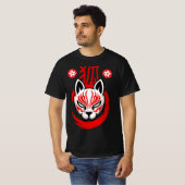 Japanese Fox Samurai (Kitsune) T-Shirt (Vorne ganz)