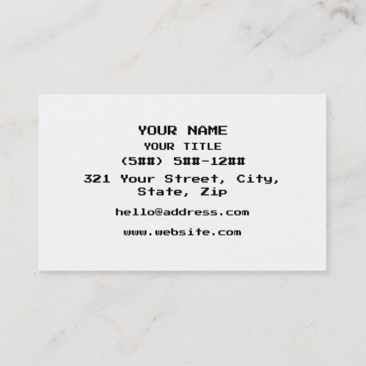 Japanese Gamer ゲーマー Japan Language Nihongo Visitenkarte (Rückseite)