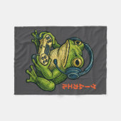 Japanese Gamer Frog Art Men Women Boys Funny Vinta Fleecedecke (Vorderseite (Horizontal))