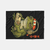 Japanese Gamer Frog Art Men Women Boys Funny Vinta Fleecedecke (Vorderseite (Horizontal))