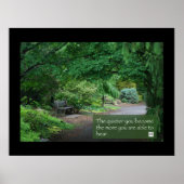 Japanese Garden Bench Poster (Vorne)