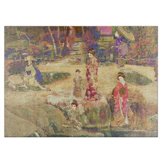 Japanese Garden II / Washed Edition Schneidebrett (Vorderseite)