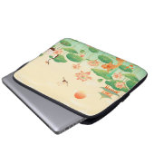Japanese Garden Koi Pond and Waterlilies Art Laptopschutzhülle (Vorne Knopf)