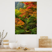 Japanese Gardens In Autumn In Portland, Oregon 2 Poster (Küche)