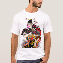 Japanese Geisha Cool Girl Urban Style  T-Shirt