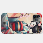 JAPANESE GEISHA FRAU BEAUTY CHERRY BLOSSOMS Case-Mate iPhone HÜLLE (Rückseite (Horizontal))