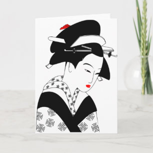 Japanese Geisha Karte