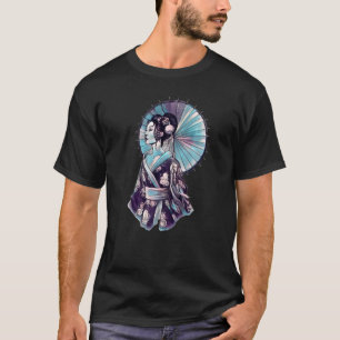 JAPANESE GEISHA PARASOL hübsch Tattoo samurai T-Shirt