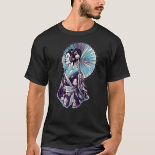 JAPANESE GEISHA PARASOL hübsch Tattoo samurai T-Shirt