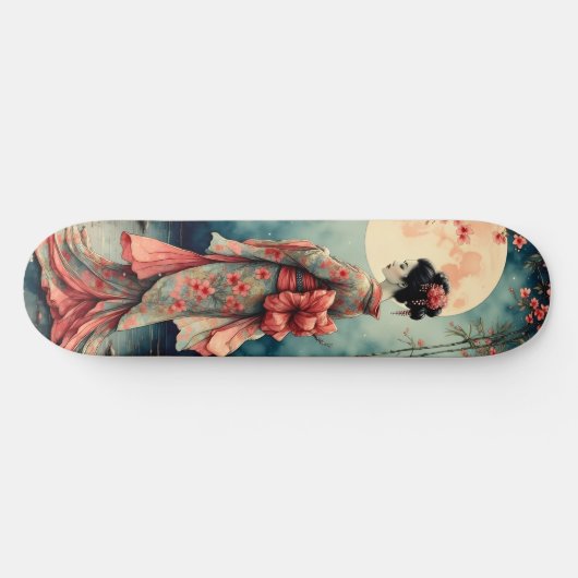 Japanese Geisha Skateboard (Horizontal)
