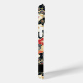 Japanese Gold Floral Pattern Monogrammed Case-Mate iPhone Hülle (Rückseite / Rechts)