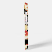 Japanese Gold Floral Pattern Monogrammed Case-Mate iPhone Hülle (Rückseite / Links)