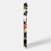 Japanese Gold Floral Pattern Monogrammed Case-Mate iPhone Hülle (Rückseite / Rechts)